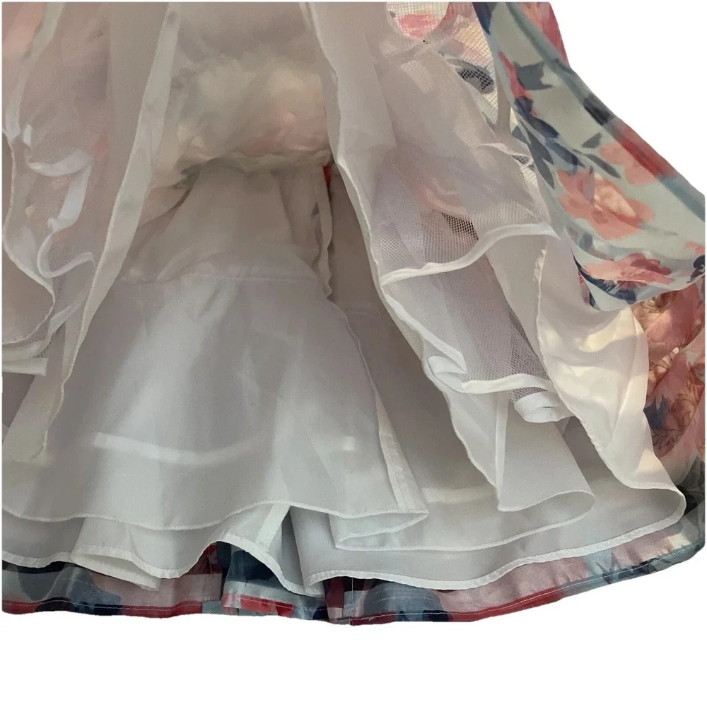 Joan Michelle‎ Toddler Size 2 Sleeveless Pink And Blue Striped Petticoat Dress